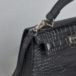 Textured Crossbody Bag with Top Handle